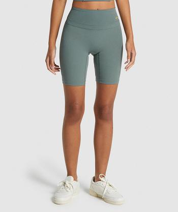 Pantalones Cortos Gymshark Whitney Cycling Mujer Verde Claro | CO 2775XYU